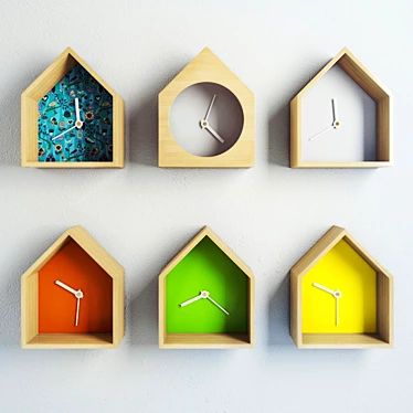 Home Sweet Home Clock 3D model image 1 