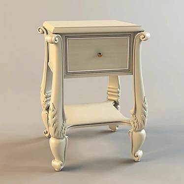 Bohemia 2612 - Classic Bedside Table 3D model image 1 