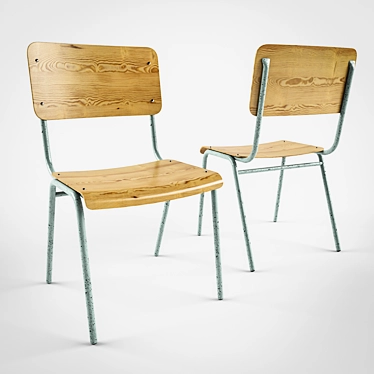 ErgoFlex School Chair 3D model image 1 