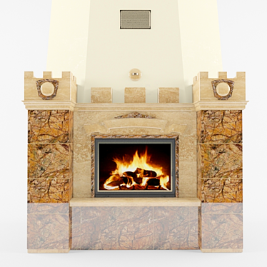 Hunting Lodge Fireplace 3D model image 1 