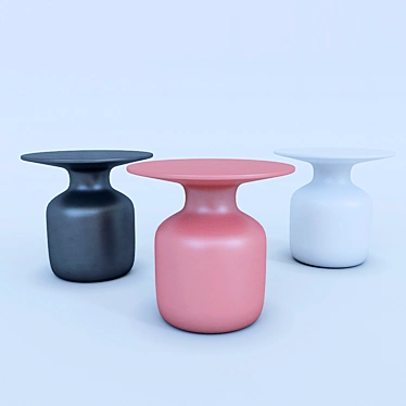 Mini Bottle Coffee Table: A Stylish Cappellini Design 3D model image 1 