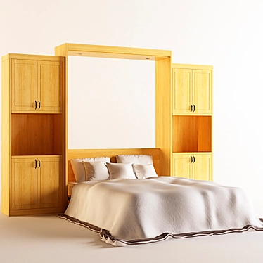 Arcadia Murphy Bed: Space-Saving Elegance 3D model image 1 