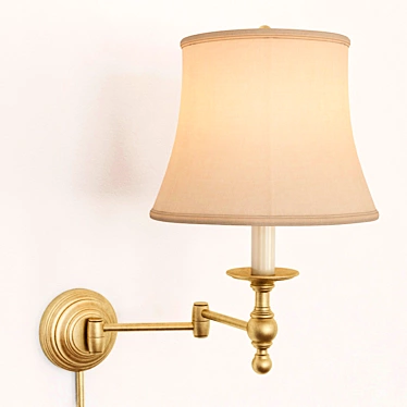 EF Chapman Swing-Arm Wall Light 3D model image 1 