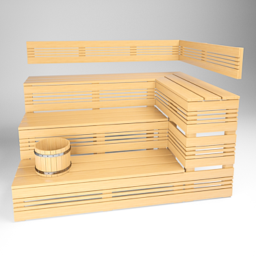 Title: MaxiSauna: Portable Bench Sauna 3D model image 1 