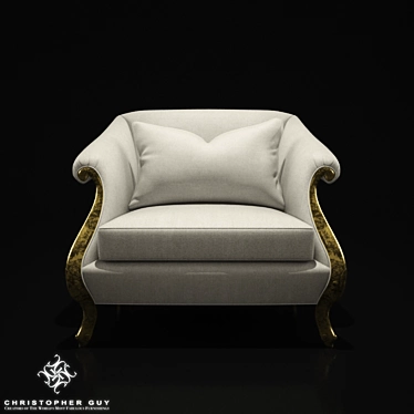 Elegant Vernier Armchair by Christopher Guy 3D model image 1 