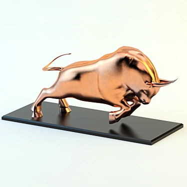  Majestic Bull Sculpture 3D model image 1 