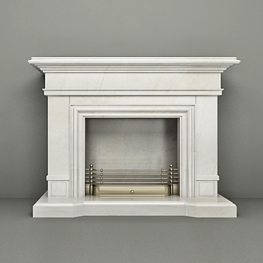 Elegant Hearth: Classic Fireplace 3D model image 1 