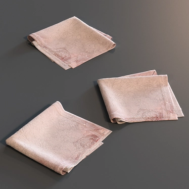 Essential Kitchen Napkins 3D model image 1 