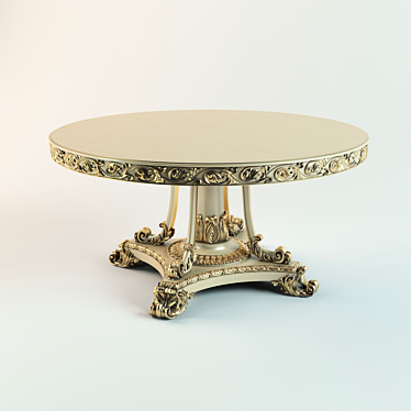 Elegant Round Table 3D model image 1 