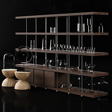 Versatile Glassware Collection by Riva 1920 3D model image 1 