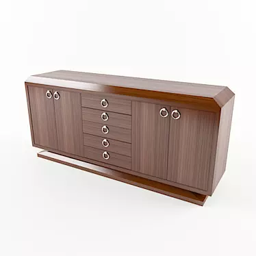 Glam Deco Chest 3D model image 1 