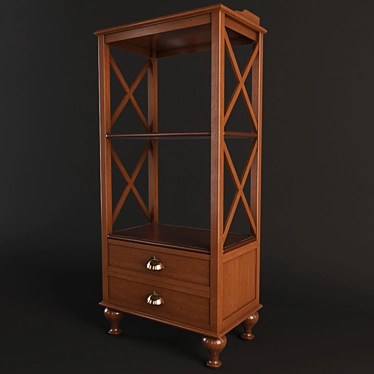 Verona 2DK - Stylish Shelf Stand 3D model image 1 