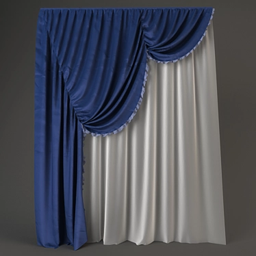 Eleganza Italiana: Luxury Curtains 3D model image 1 