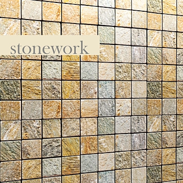 Title: Natural Stone Mosaic 3D model image 1 