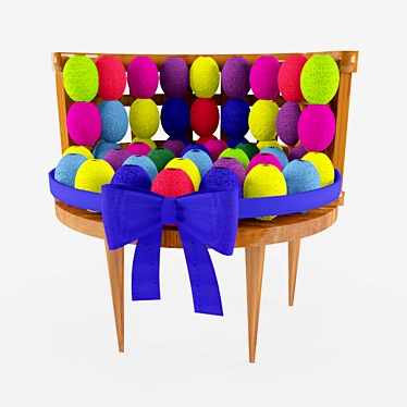Elegant Texture-rich Chair 3D model image 1 