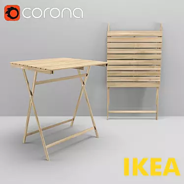 Sleek and Stylish Ikea ASKHOLMEN Table 3D model image 1 