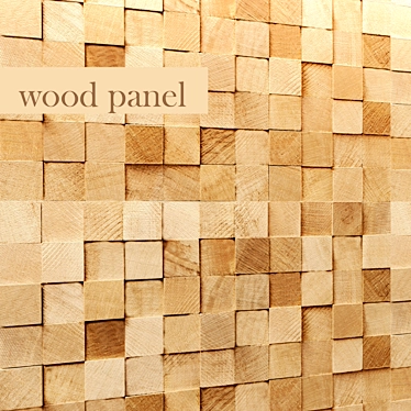 Wooden Panel 3D model image 1 
