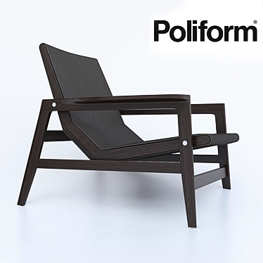 Poliform Ipanema Leather Chair 3D model image 1 