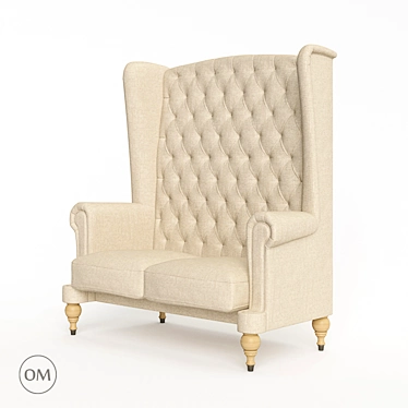 Marko Kraus Throne Armchair: Elegant and Luxurious Seating 3D model image 1 