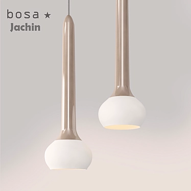 Glowing Torch: Ceramic Ceiling Lamp 3D model image 1 