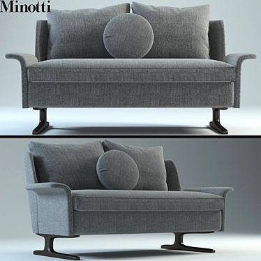 Spencer 2-Seater: Compact Elegance 3D model image 1 