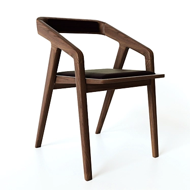 Sleek Katakana Chair by Sean Dare 3D model image 1 