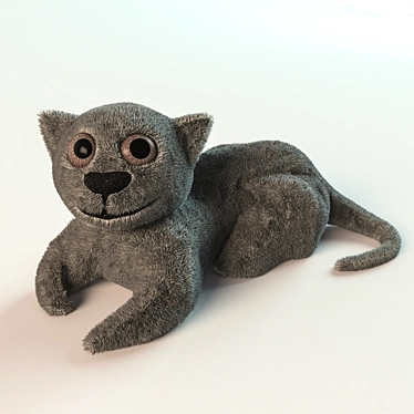 Furry Fun Cat Toy 3D model image 1 