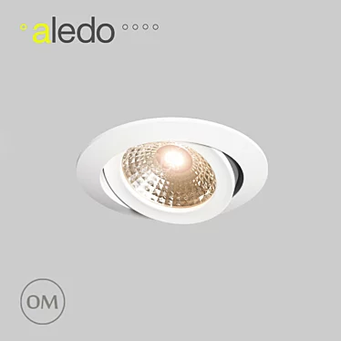 Slim LED Downlight 7W G2 3D model image 1 