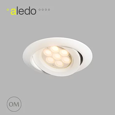 Round 7W TD20 IP44 LED Spotlight 3D model image 1 
