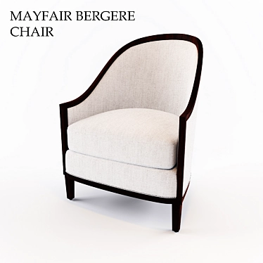 Elegant Mayfair Bergere Chair 3D model image 1 