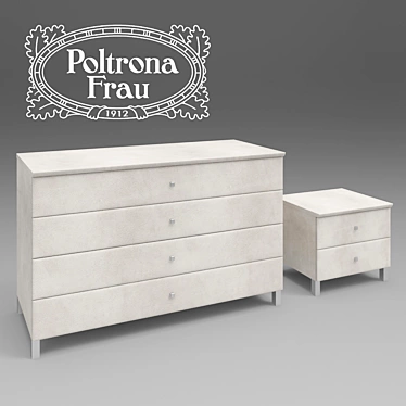 Poltrona Frau Piu Notte Nightstand 3D model image 1 