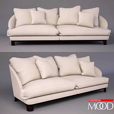 Harold Collection: Classy Sofa 3D model image 1 