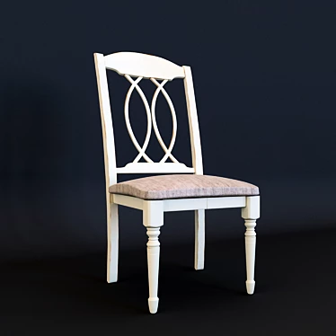 Contemporary Beige Buttermilk Chair 3D model image 1 