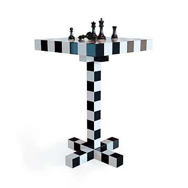 Moooi Chess Table: Stylish & Functional 3D model image 1 