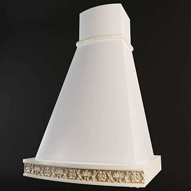 Vialona Cappe Milan 60: Stylish Wall-Mounted Range Hood 3D model image 1 