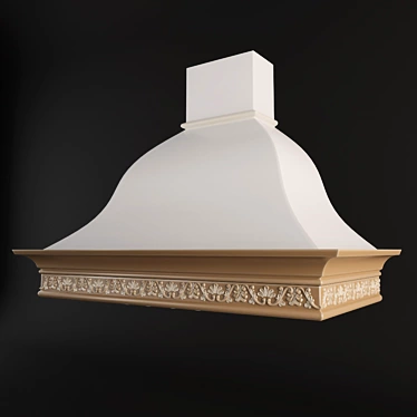 Sleek Vialona Cappe Camellia 90 - Wall-Mounted Hood 3D model image 1 