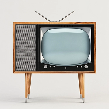 Retro TV: Old Vintage Charm 3D model image 1 