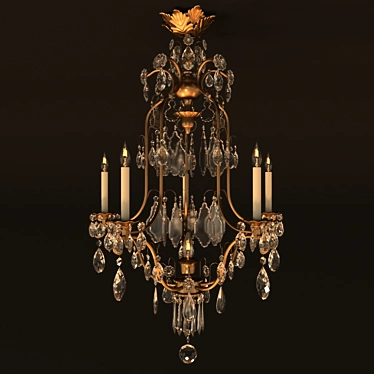 Timeless Elegance Chandelier 3D model image 1 