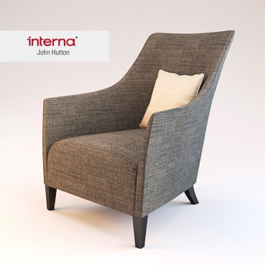 Modern Elegance: John Hutton's Armchair 3D model image 1 