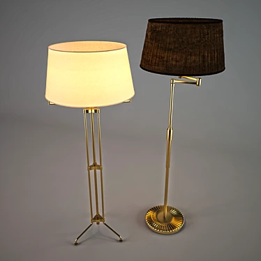 Modern Jazz Floor Lamp 3D model image 1 