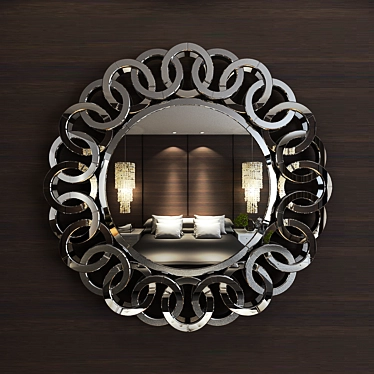 Elegant Ruvian Mirror - 89x89x5cm 3D model image 1 