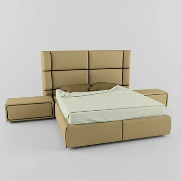 Luxury Comfort Mattress 3D model image 1 