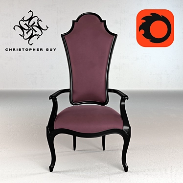 Elegant Christopher Guy CRILLON Chair 3D model image 1 