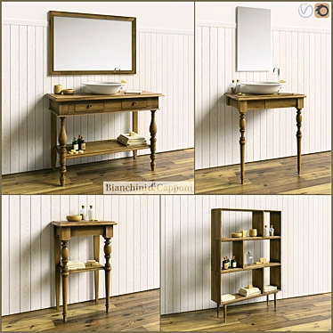 Italian Bathroom Furniture Collection: BIANCHINI CAPPONI PROVENZALE 3D model image 1 