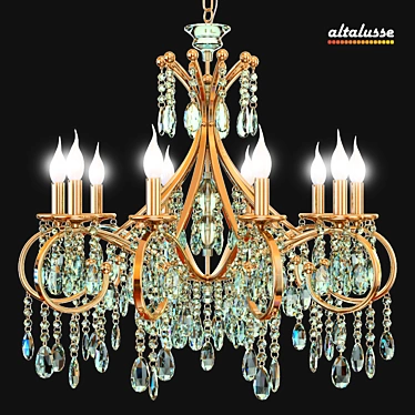 Elegant Altalusse Chandelier 3D model image 1 