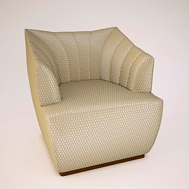 Elegant Fenton Armchair: Comfort and Style 3D model image 1 