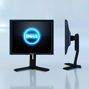 Dell P190ST: Professional LCD Monitor 3D model image 1 