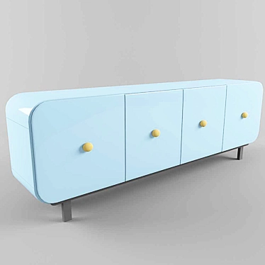 ALESSIA Modern Chest of Drawers 3D model image 1 