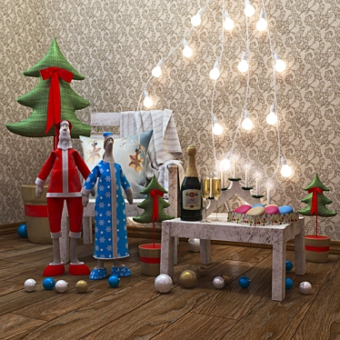 Festive New Year Composition! 3D model image 1 
