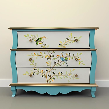 Quoris Chest: Stylish Dresser for Your Space 3D model image 1 